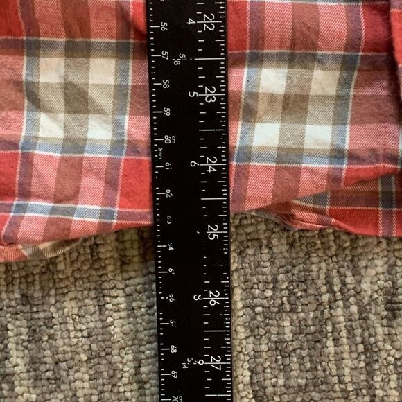 Apt 9 Men’s Size Large Casual Button Down Shirt Red Plaid Long Sleeve Collared - Picture 5 of 6